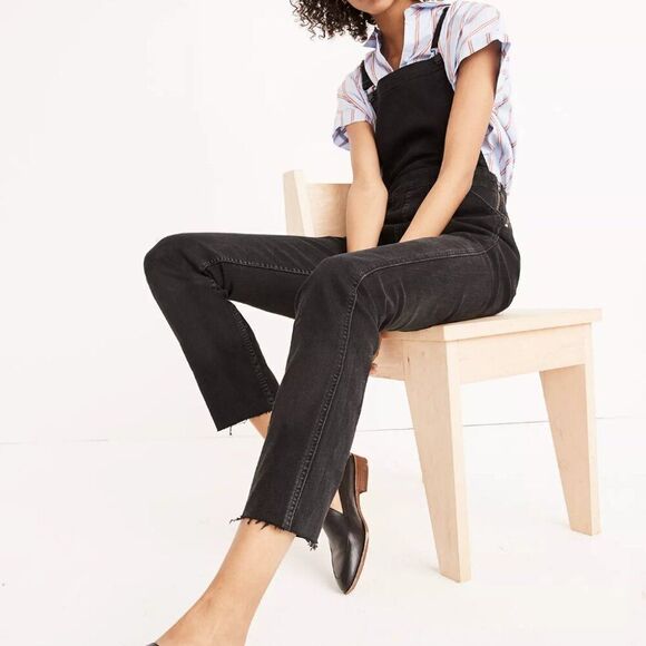 Madewell Skinny Overalls in Lunar Wash Sz XXS - Picture 1 of 7